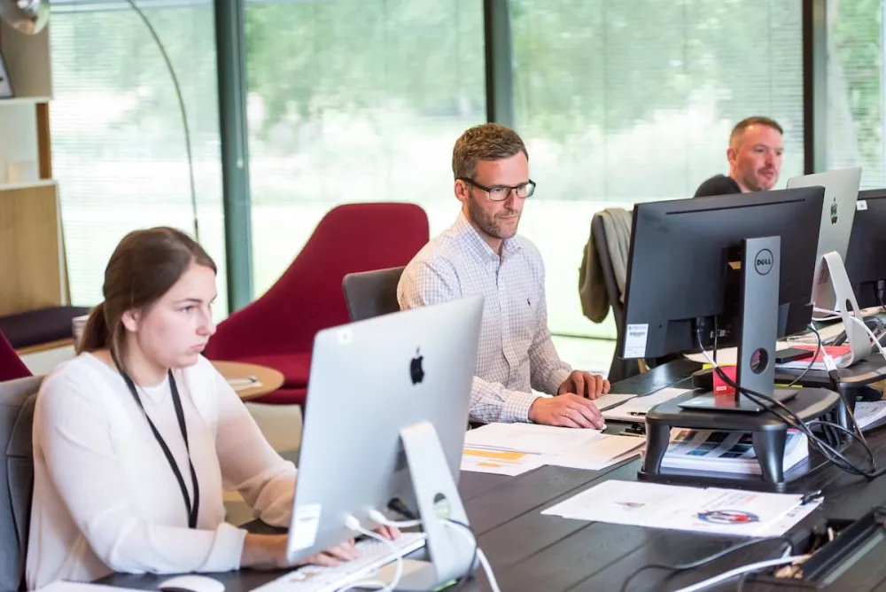 Workers in an office